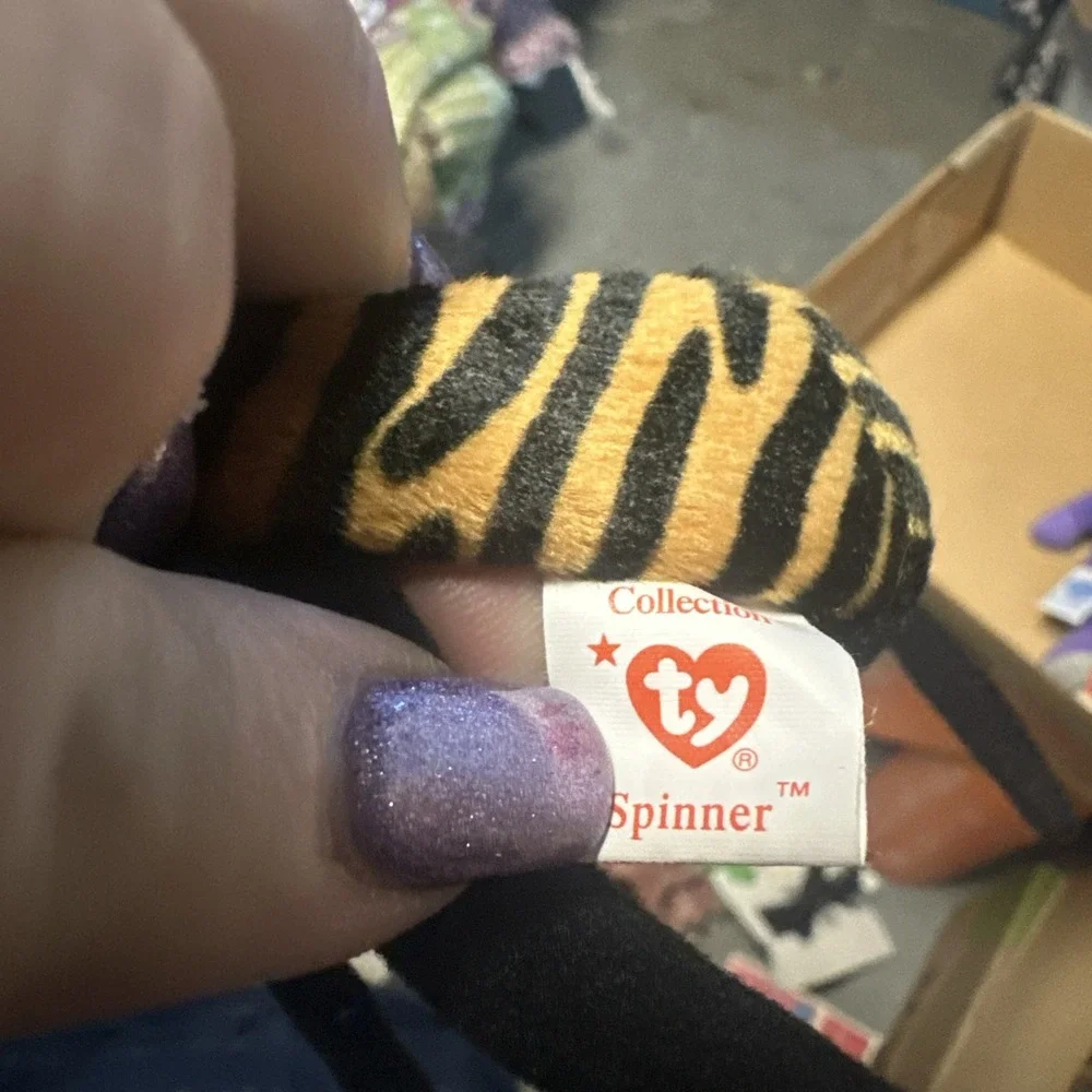 Ty Beanie Babies Collection Spinner The Spider‎ Bean Bag Toy Collectible